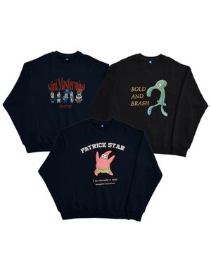 스폰지밥 그래픽 스웨트셔츠