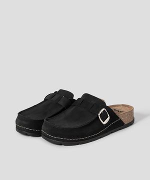 (WOMEN) 스웨이드 메모리 쿠션 크로그  블랙 (HH59K2F715)