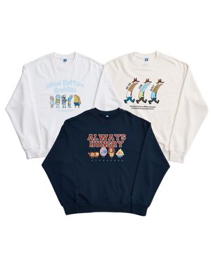 스폰지밥 비키니시티 주민들 그래픽 스웨트셔츠