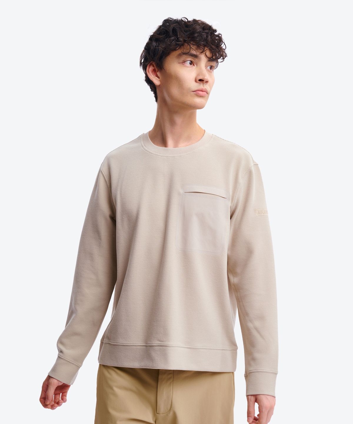 에이글(Aigle) 남성 크루넥 풀오버 플리스 AAW25MFLE002CAS