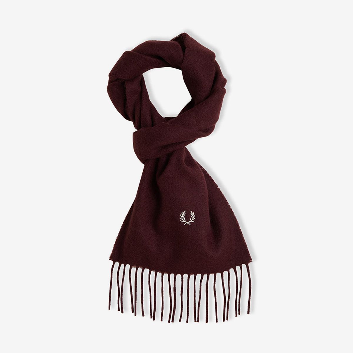 프레드페리(FRED PERRY) 램스울 스카프 - 옥스블러드 CFPU2534126-K22