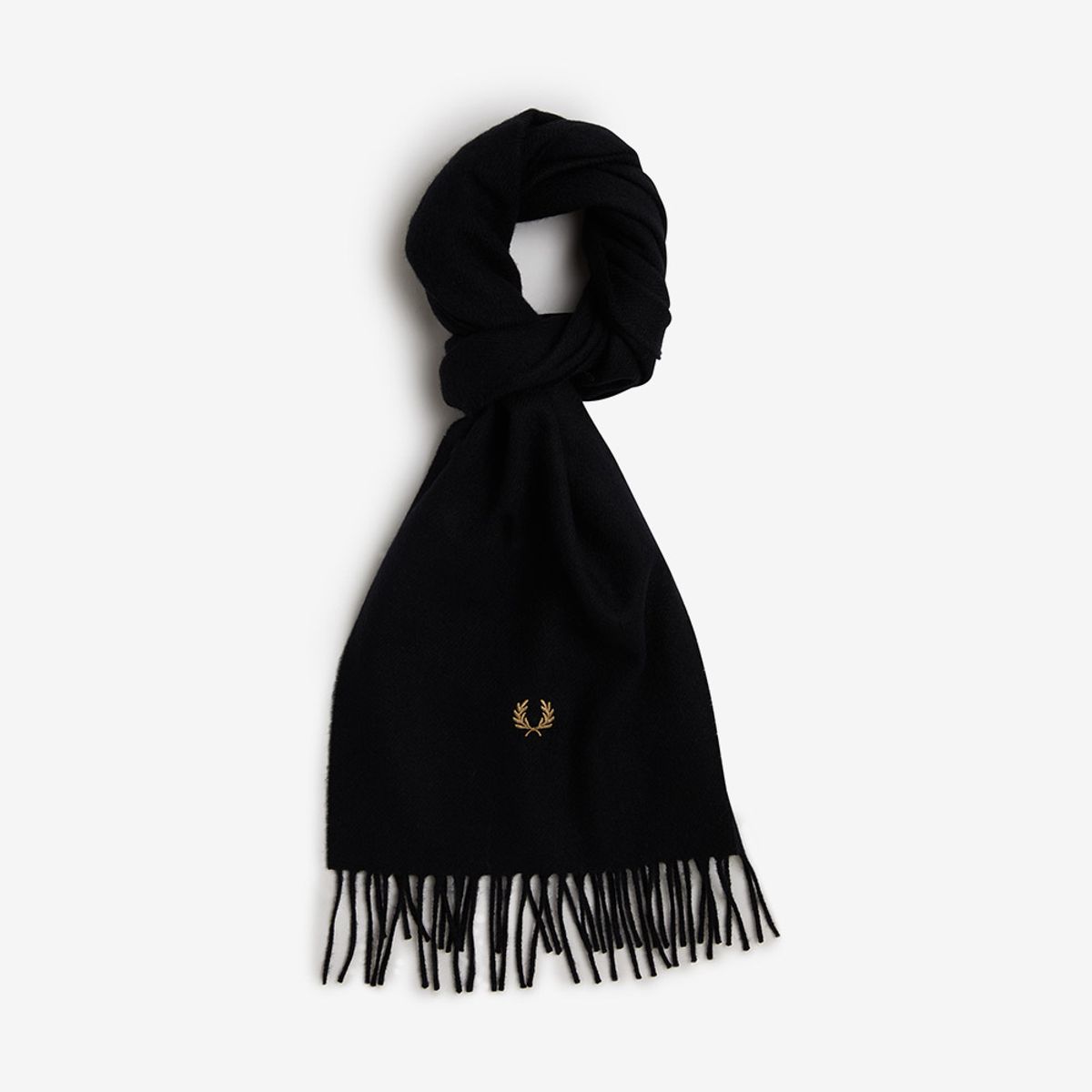 프레드페리(FRED PERRY) 램스울 스카프 - 블랙 CFPU2534126-102