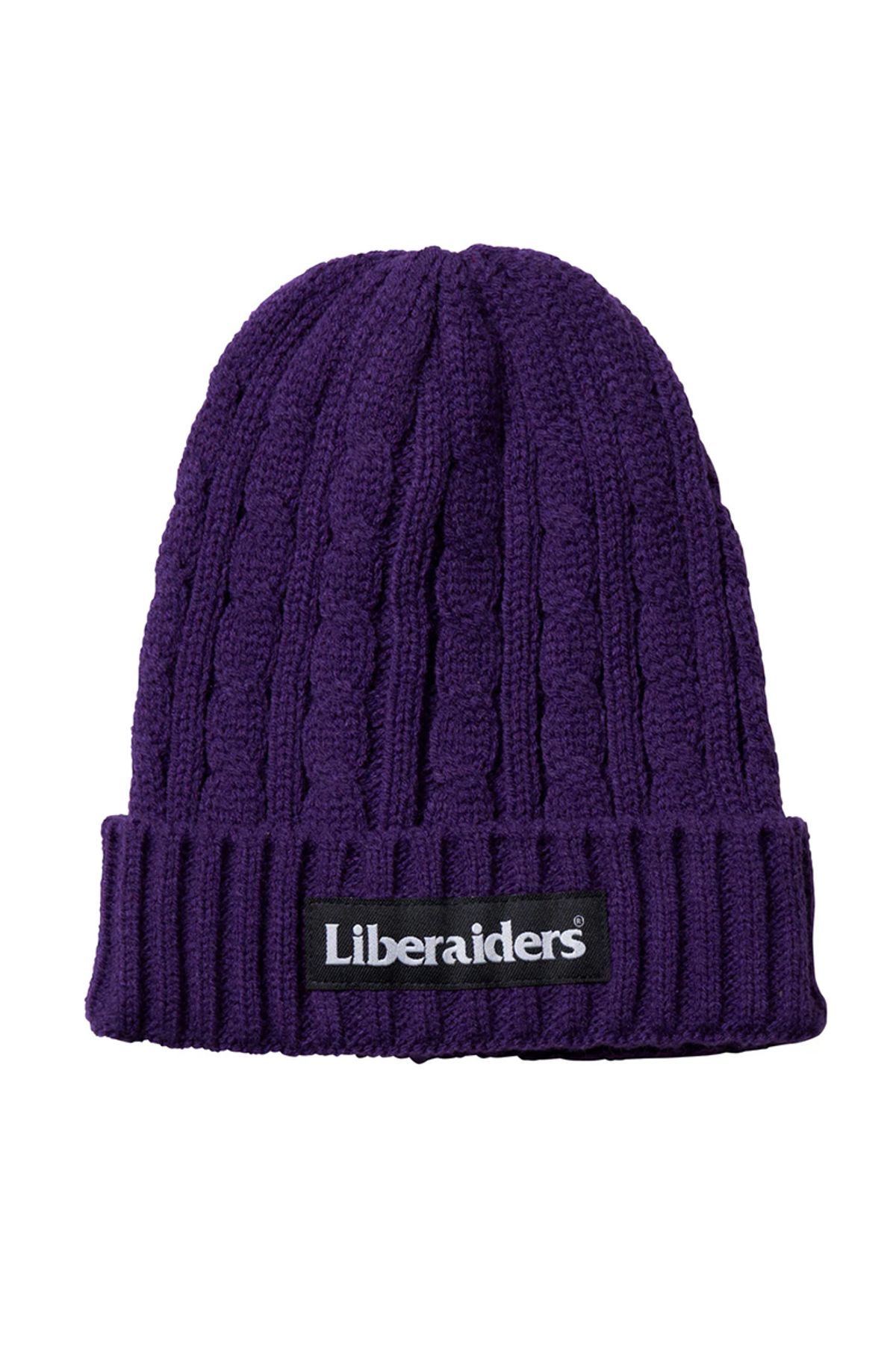 찬스클로딩(CHANCE CLOTHING) CABLE KNIT CAP - PURPLE