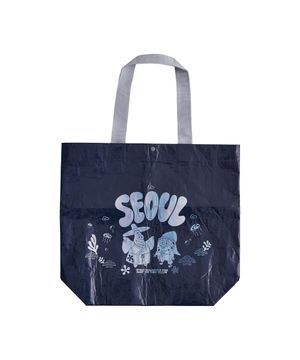 스폰지밥&뚱이 청색 자개 타포린백