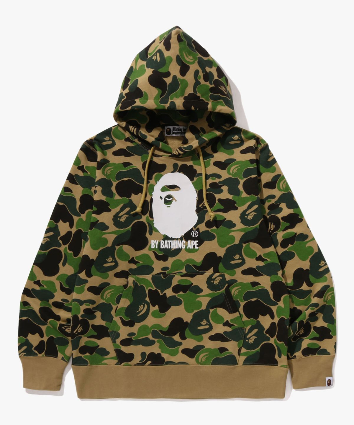 베이프(BAPE) ABC 카모 BY BATHING APE 풀오버 후드(M) GREEN