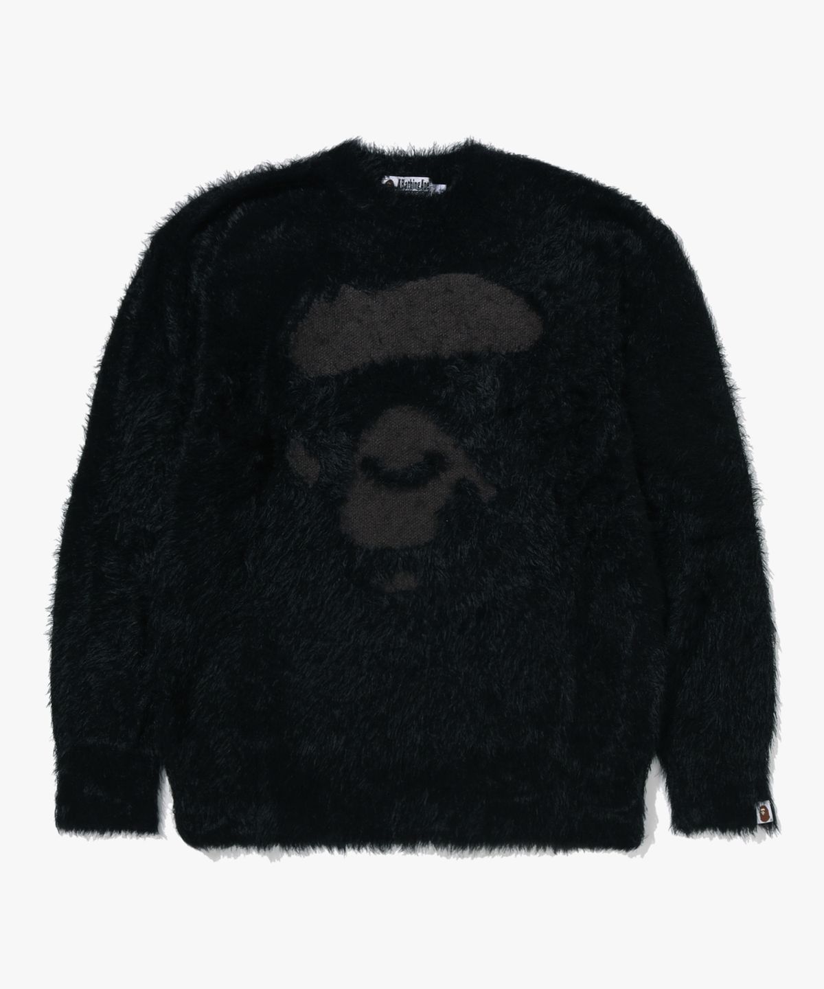 베이프(BAPE) 에이프 페이스 쉐기 스웨터(M) BLACK