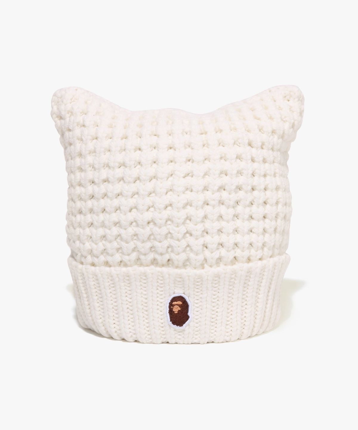 베이프(BAPE) 캣 이어 니트 캡(W) WHITE