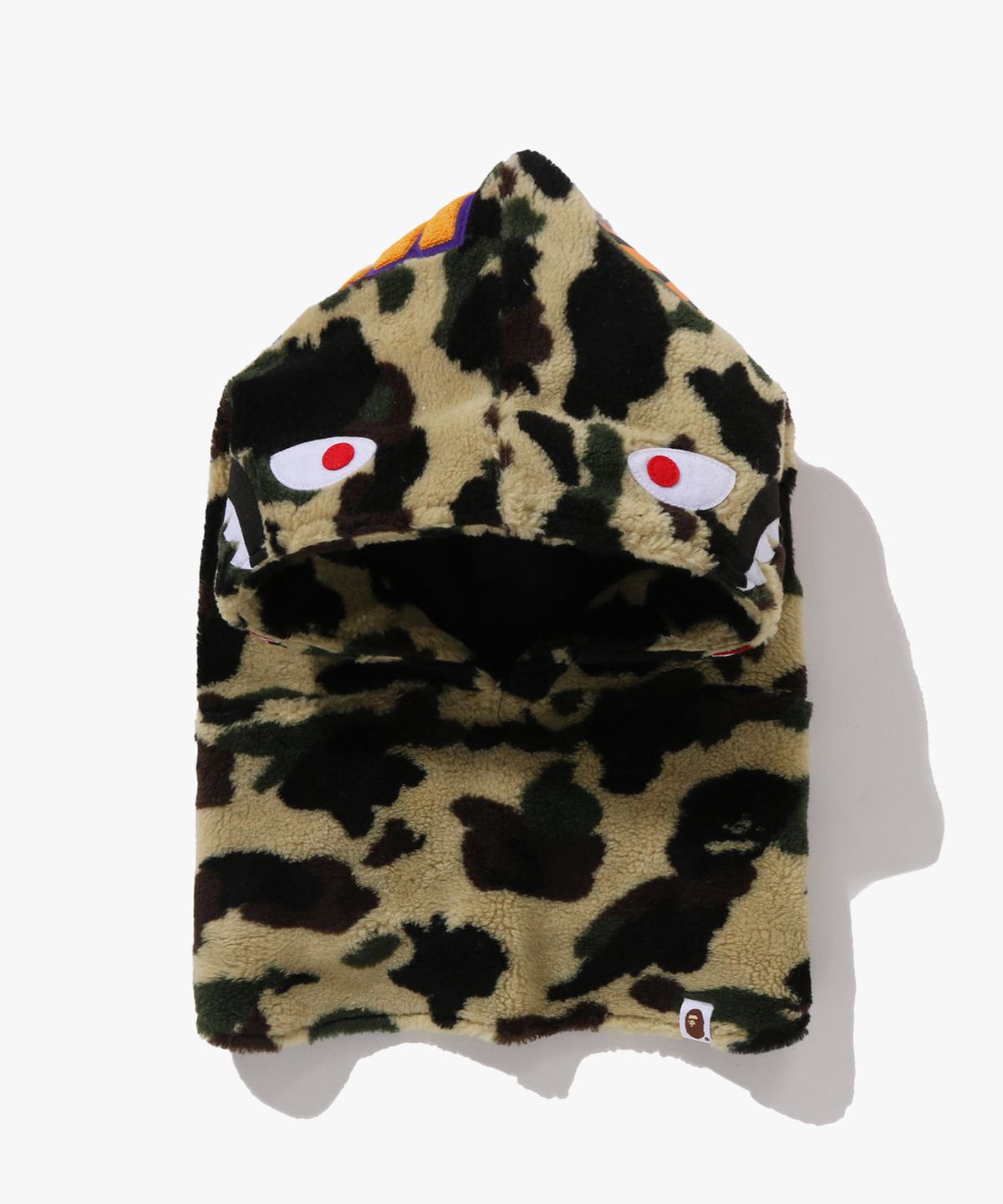 베이프(BAPE) 퍼스트 카모 샤크 보아 스누드 YELLOW