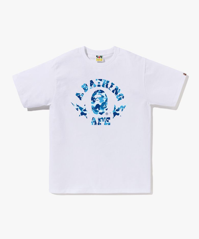 ABC 카모 스타 콜리지 티셔츠(M) WHITE/BLUE