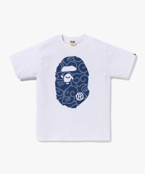 재패니즈 클라우드 카모 빅 에이프 헤드 티셔츠(M) WHITE