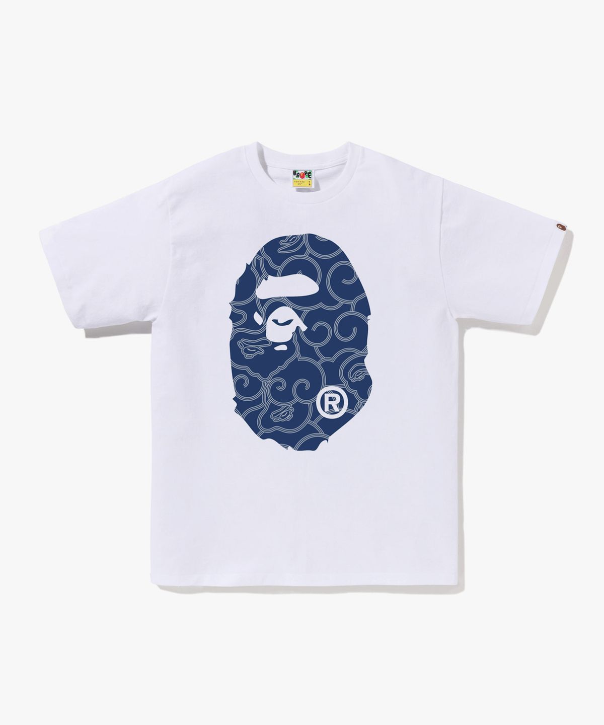 베이프(BAPE) 재패니즈 클라우드 카모 빅 에이프 헤드 티셔츠(M) WHITE