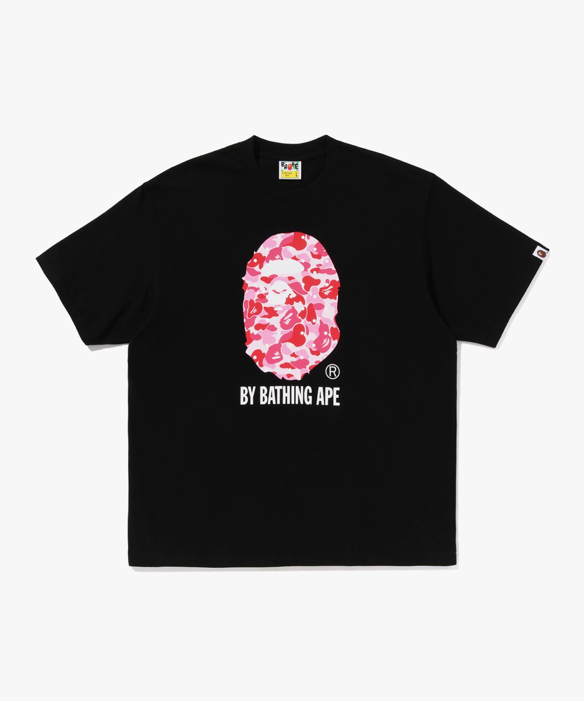 베이프(BAPE) ABC 도트 카모 BY BATHING APE 릴렉스드 핏 티셔츠(M) BLACK