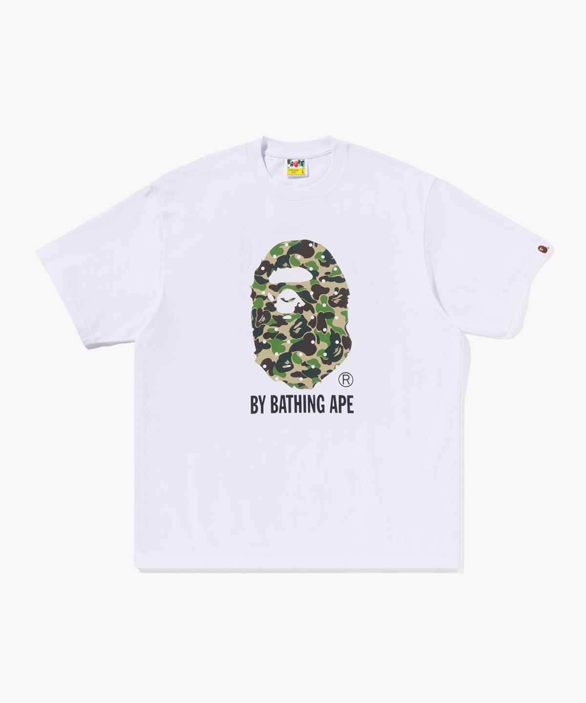 베이프(BAPE) ABC 도트 카모 BY BATHING APE 릴렉스드 핏 티셔츠(M) WHITE