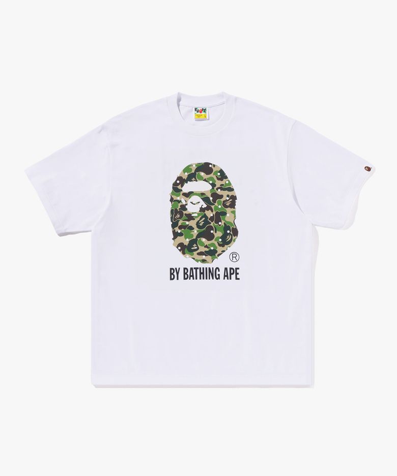 ABC 도트 카모 BY BATHING APE 릴렉스드 핏 티셔츠(M) WHITE