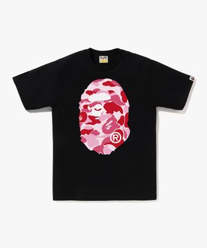 ABC 카모 빅 에이프 헤드 티셔츠(M) BLACK/PINK