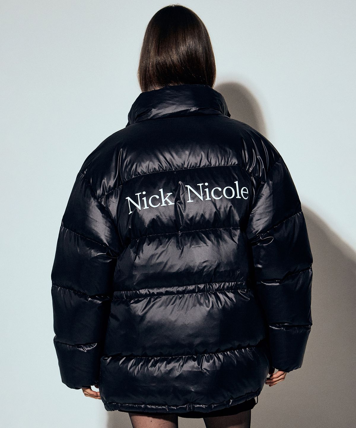 닉앤니콜(NICK&NICOLE) SIGNATURE LOGO STRING MIDI PADDING_3 COLOR