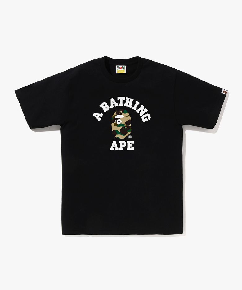 퍼스트 카모 콜리지 티셔츠(W) BLACK/YELLOW