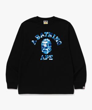 ABC 카모 콜리지 롱슬리브 티셔츠(M) BLACK/BLUE