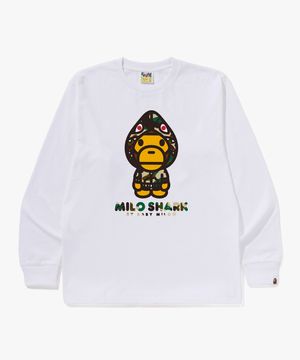 퍼스트 카모 마일로 샤크 FZH 롱슬리브 티셔츠(M) WHITE/YELLOW