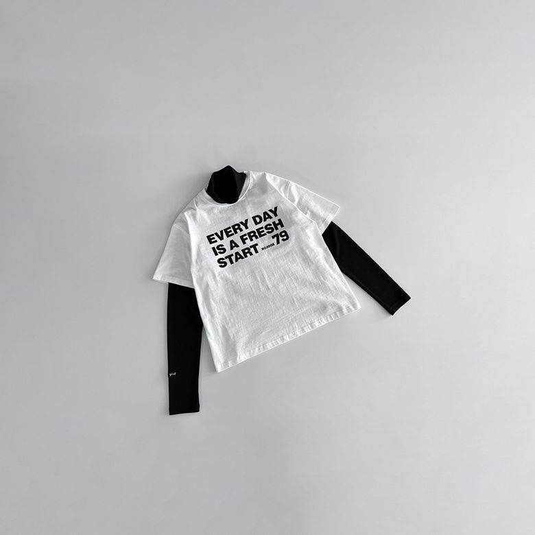 랭킹 티셔츠+홀리 폴라 티셔츠(아이보리)SET