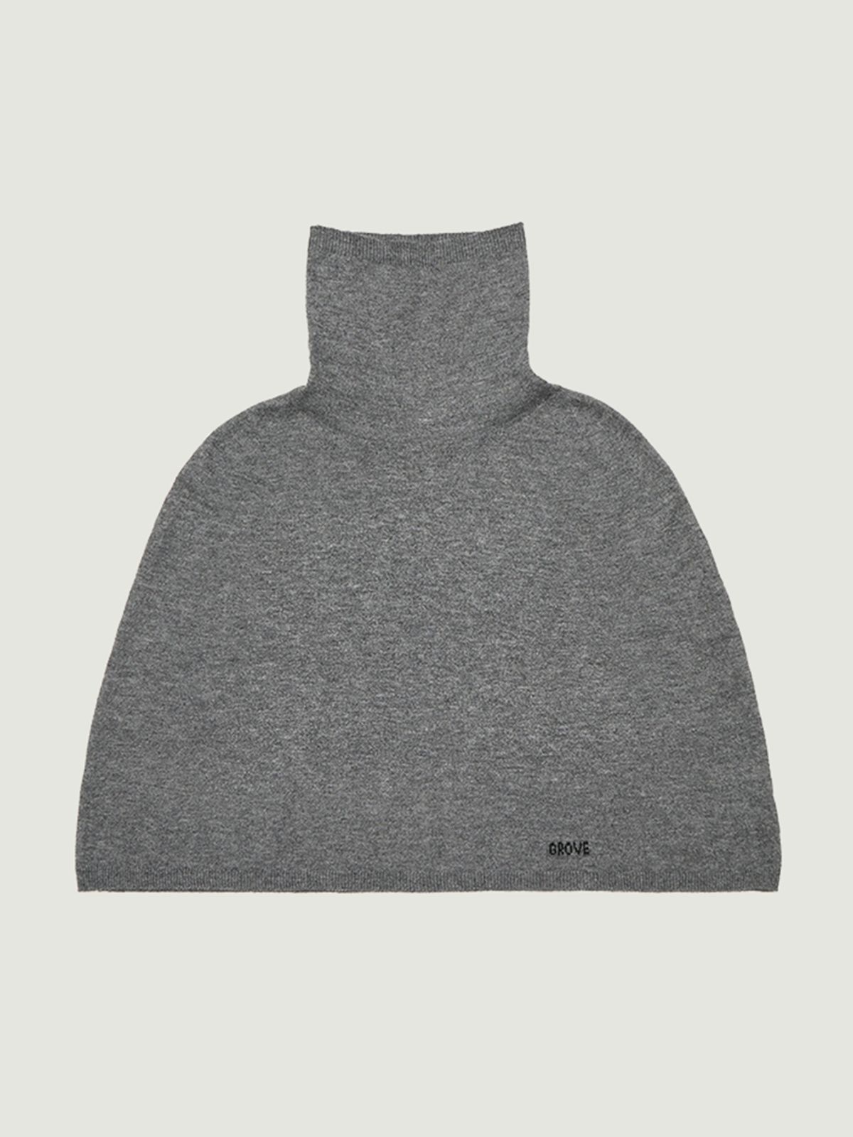 그로브(GROVE) EVELYN KNIT CAPE (CHARCOAL)