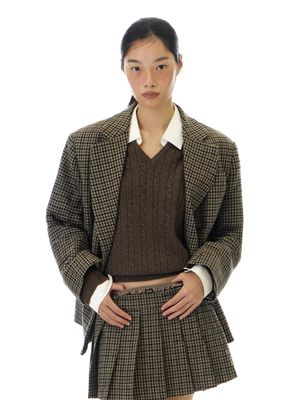 HAZE CHECK JACKET (BEIGE)