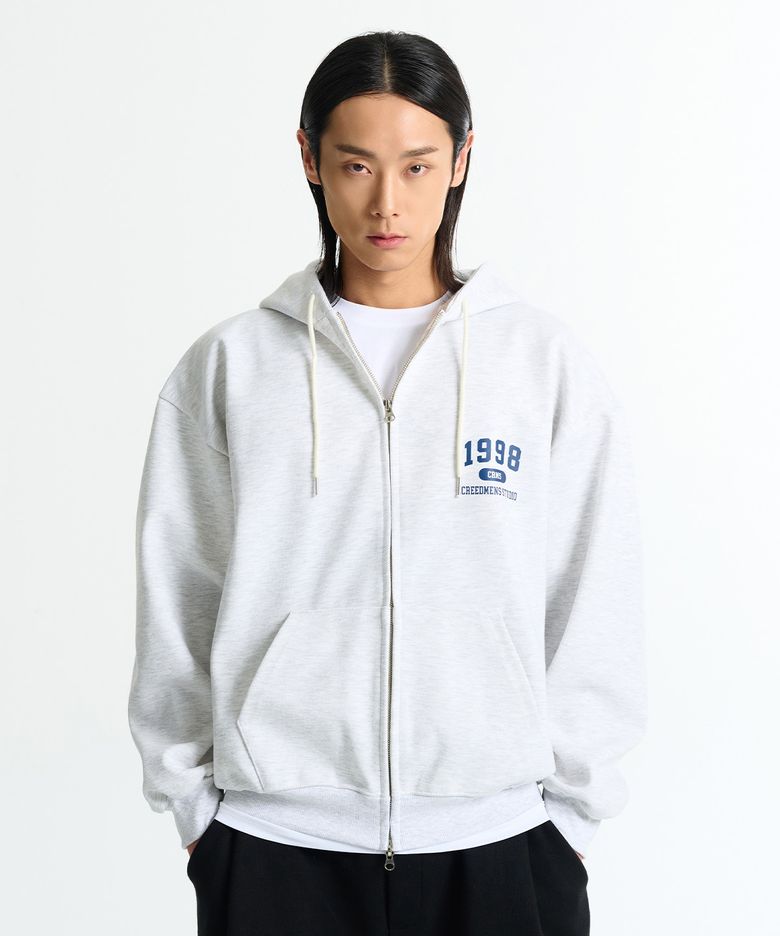 2-WAY 1998 creedmens studio 후드 집업(White Melange)