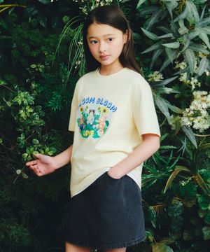 [슬로코스터 컬래버] 블룸블룸 티셔츠 [레몬크림]