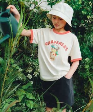[슬로코스터 컬래버] 가드너스 링거 티셔츠 [크림]