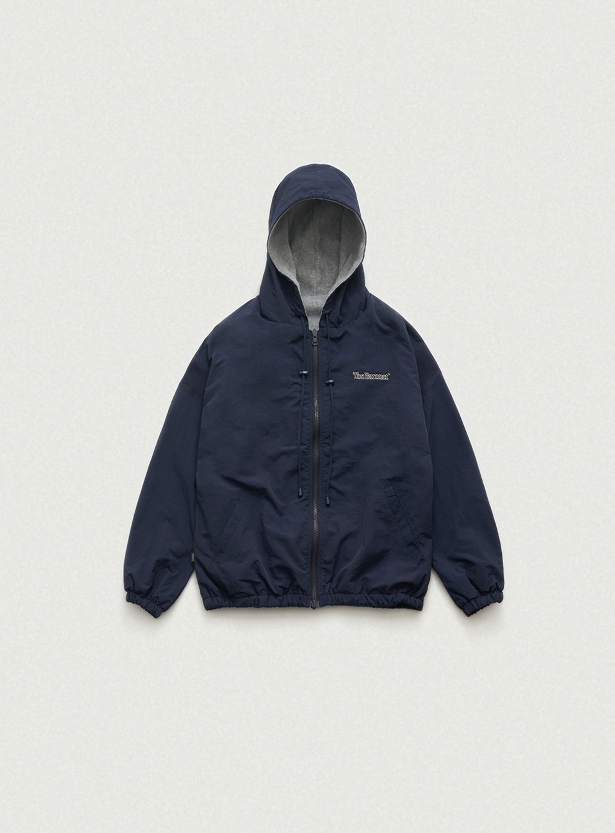 더바넷(THEBARNNET) Snuggle Reversible Hooded Jacket_Navy