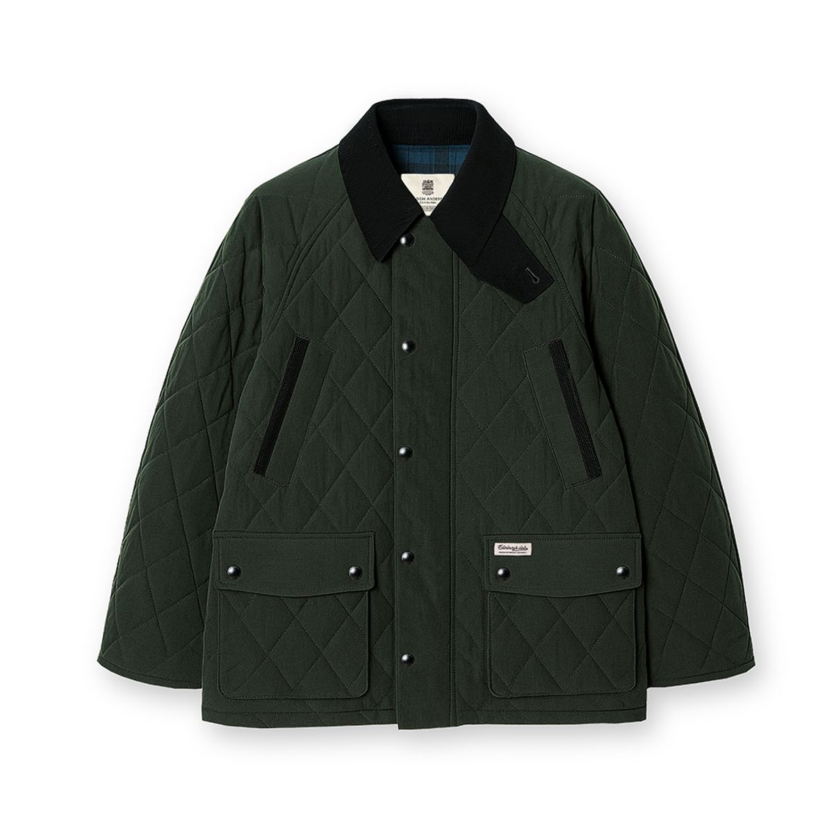 에든버러클럽(EDINBURGH CLUB) RIPSTOP DIAMOND QUILTED HUNTING JACKET (D/GREEN)