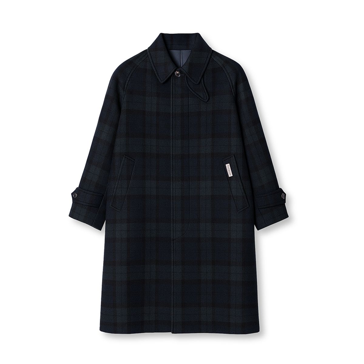 에든버러클럽(EDINBURGH CLUB) BLACKWATCH BALMACAAN COAT (GREEN)