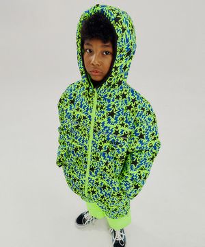 스노우 스타 퀼팅 재킷_NEON YELLOW (NEY)