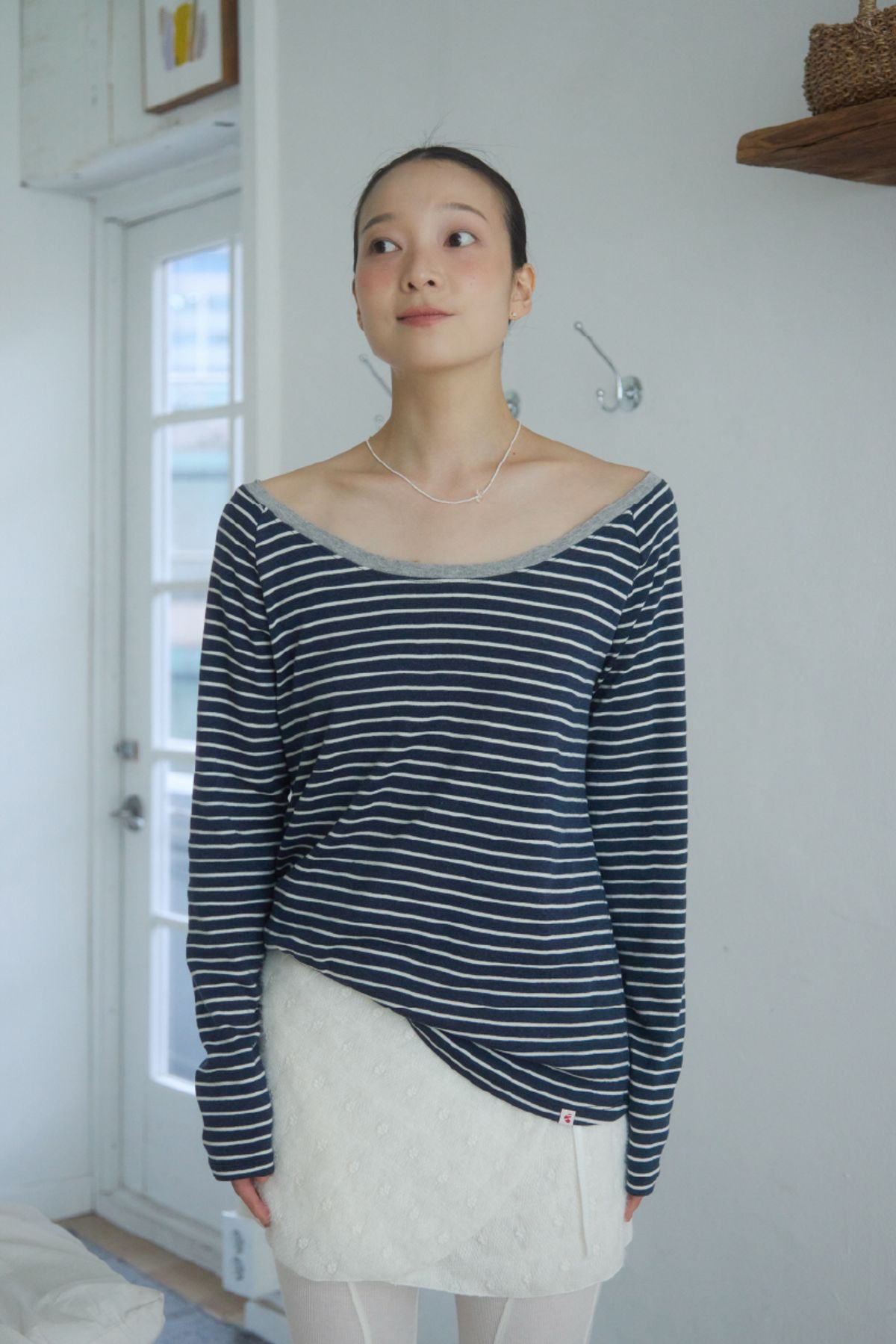 큐피도(KUPIDO) Étoile Tee _ Navy stripe