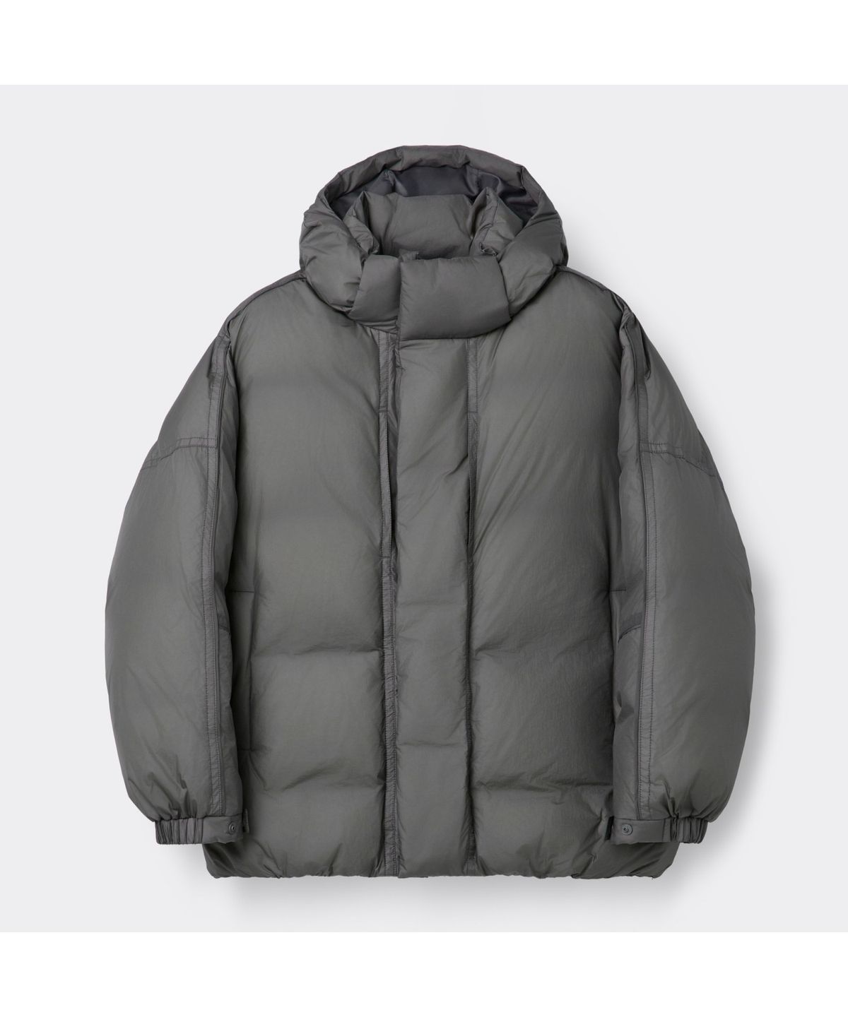 커스텀멜로우(CUSTOMELLOW) Grey Middle Hood Down Jacket CWUAW25882GYX