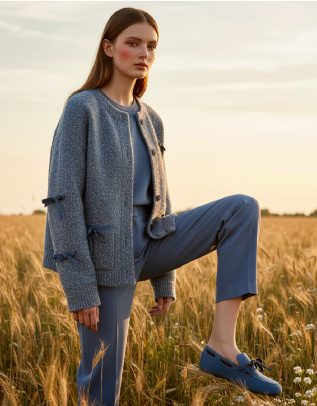 인더발코니(IN THE BALCONY) FW 25 Feuille -Dewy Blue