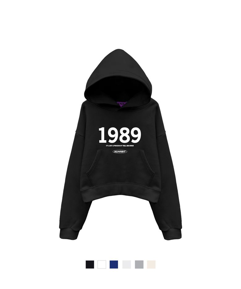 N/H 1989 LOGO 크롭 기모 후드 (SCH4-1NH7098)
