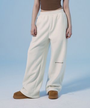 미쉬블 플로우 퍼지 팬츠 아이보리