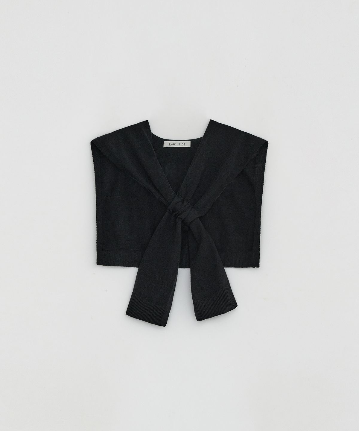 로우타이드(LOW TIDE) KNIT SHAWL [BLACK]