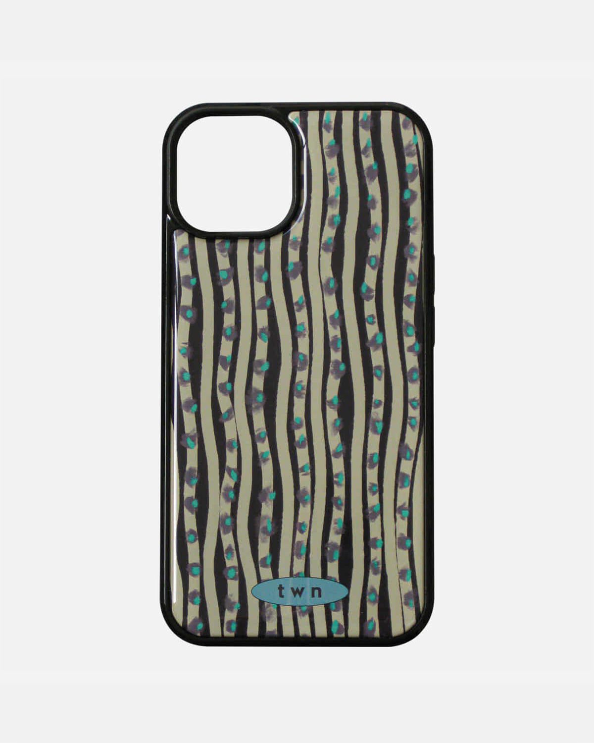 트위너(TWINER) Wavy Stripe phone case - KHAKI (에폭시)