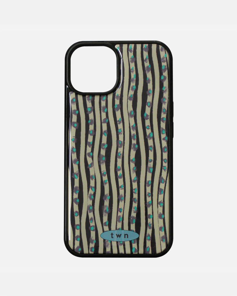 Wavy Stripe phone case - KHAKI (에폭시)