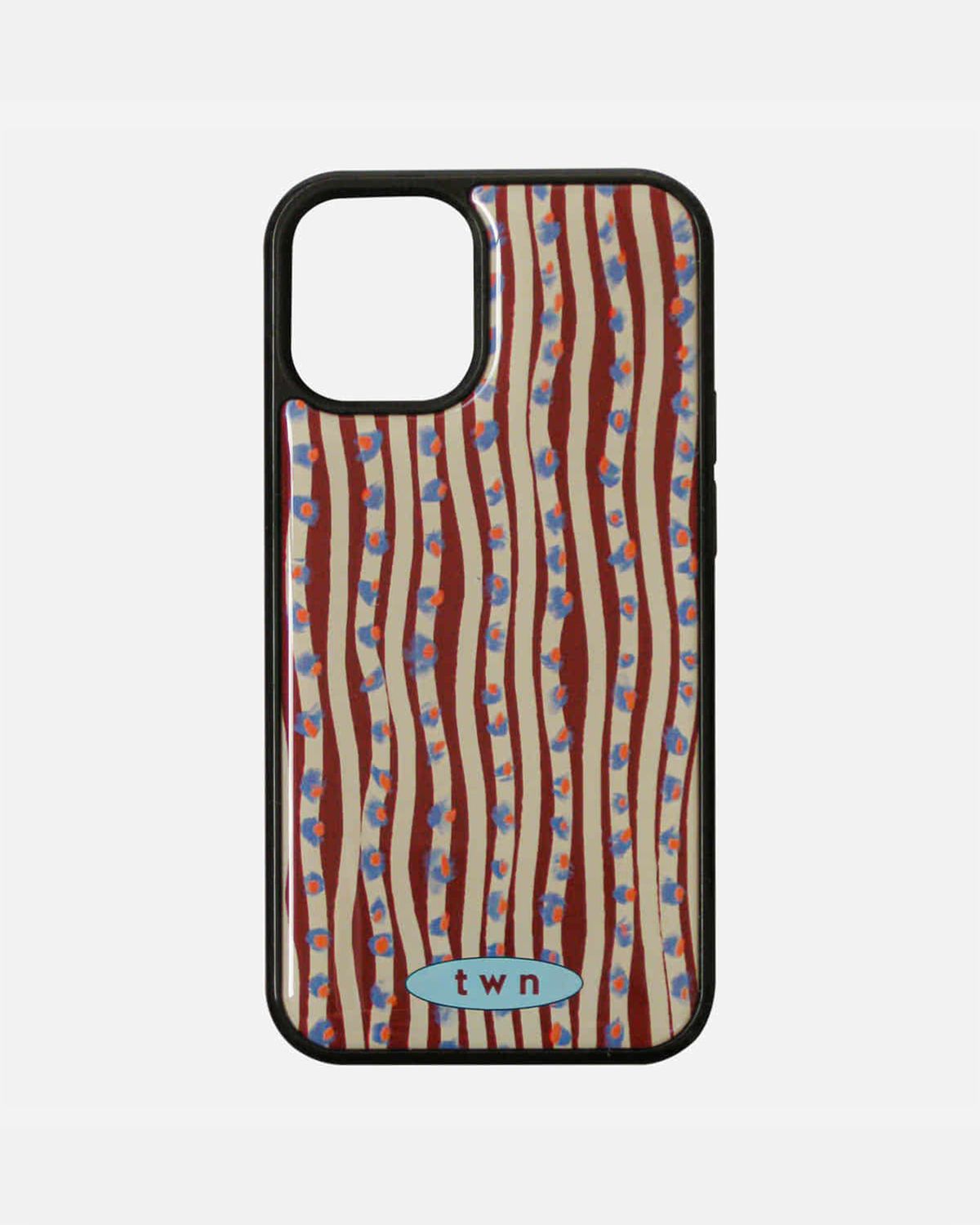 트위너(TWINER) Wavy Stripe phone case - BLUE RED (에폭시)
