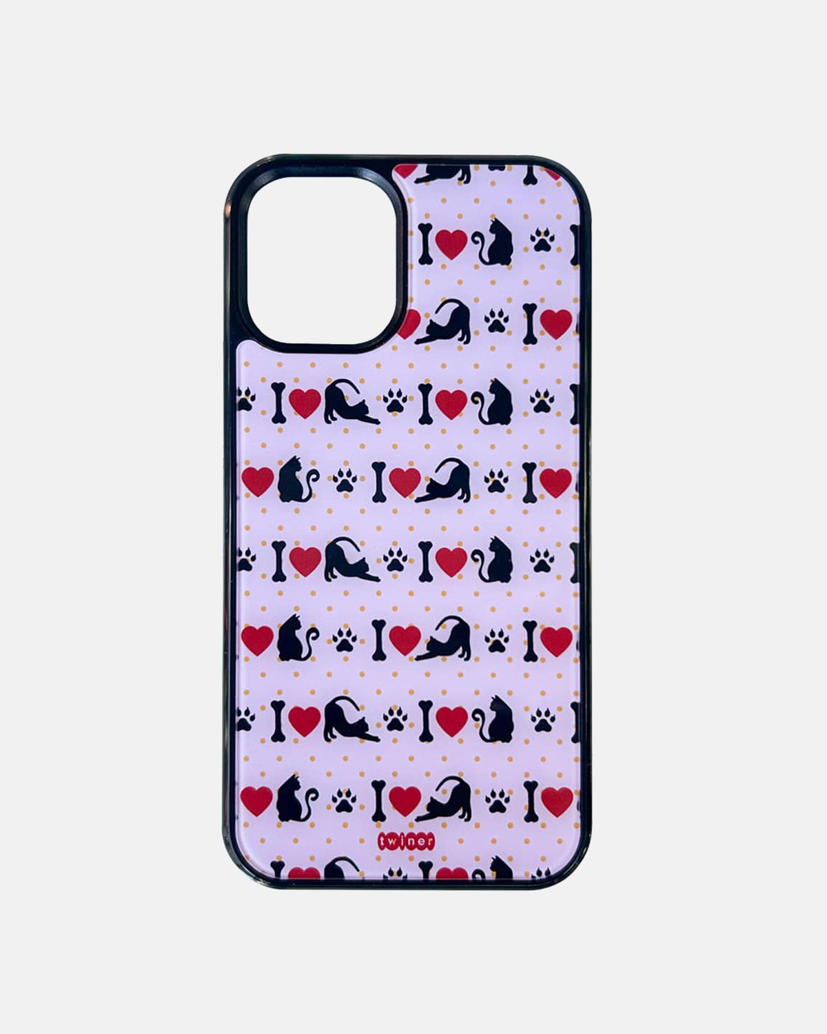 트위너(TWINER) I LOVE CAT phone case (글라스/맥세이프 글라스)