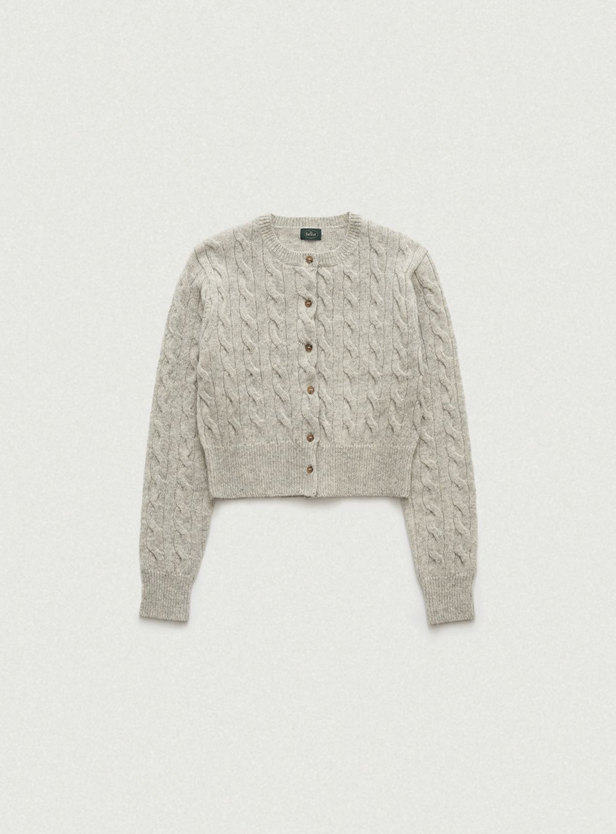 더바넷(THEBARNNET) Eden Cable Cardigan_Melange Grey