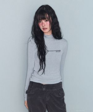 MIRE KEY WOOL HIGH NECK T MINT