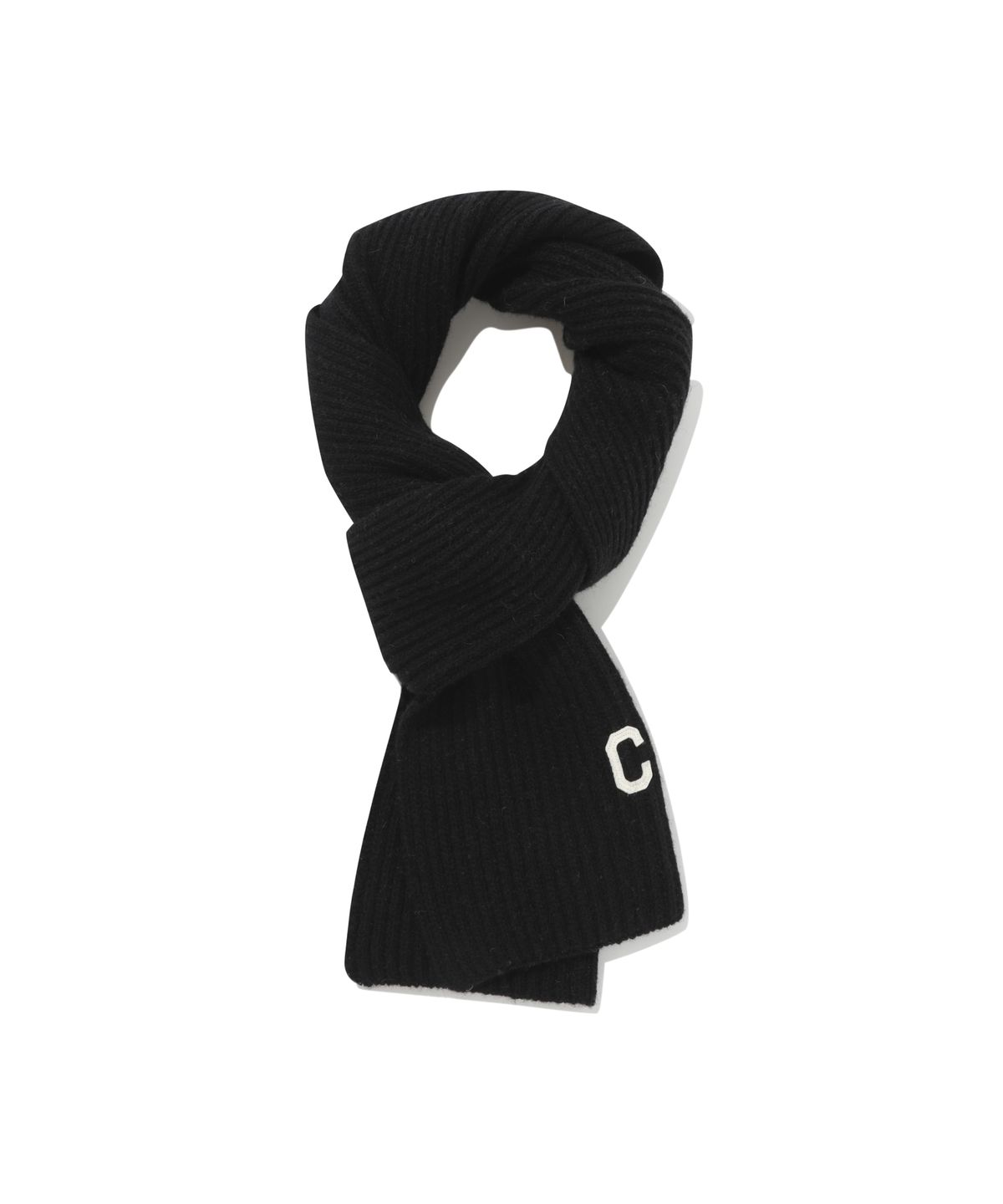 커버낫(COVERNAT) C로고 램스울 머플러 Black