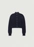 Hale Frill Mohair Cardigan_Navy