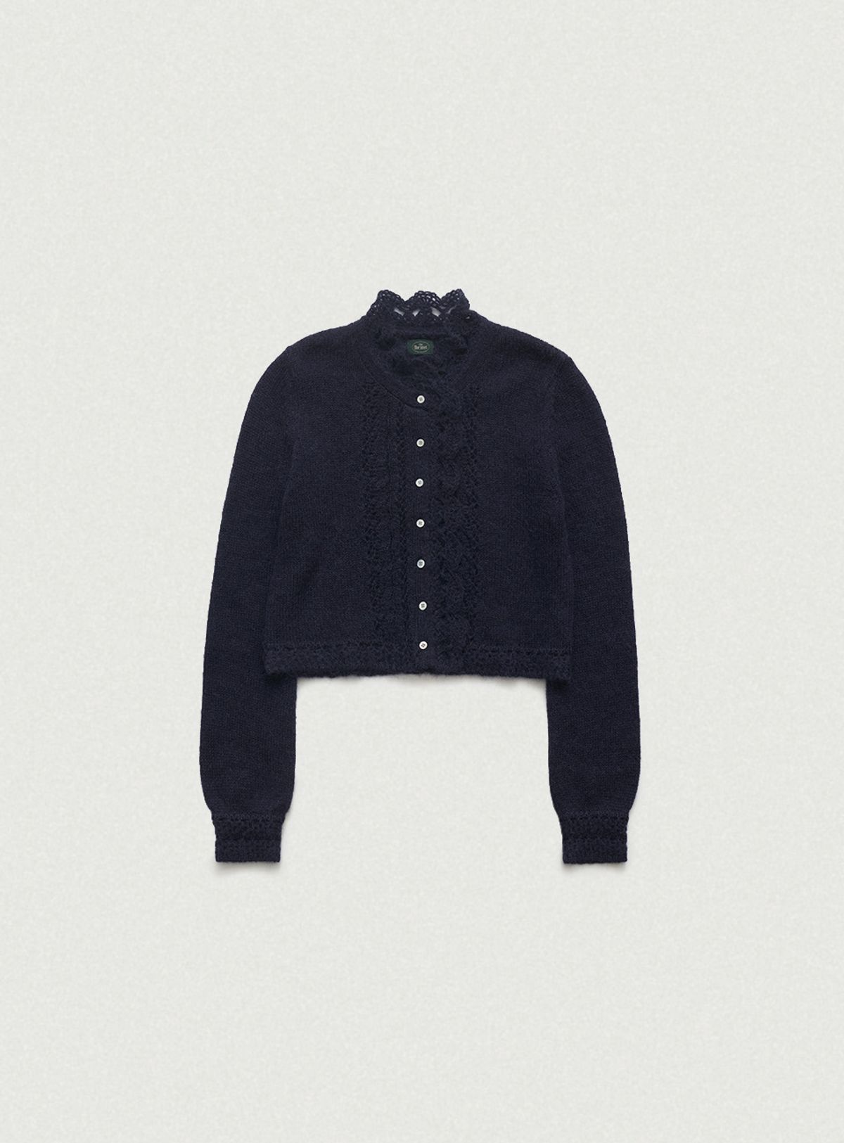 더바넷(THEBARNNET) Hale Frill Mohair Cardigan_Navy