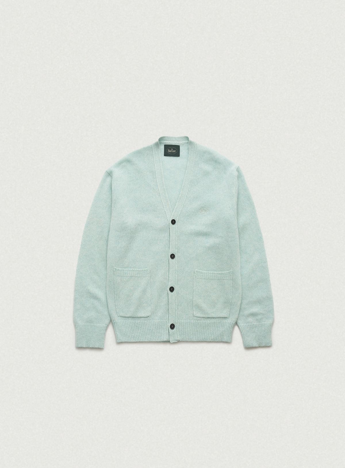 더바넷(THEBARNNET) Fuzzy V-neck Knit Cardigan_Mint
