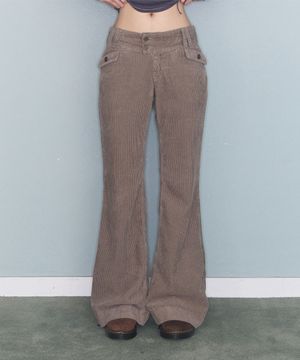 FLOWER LOW CODUROY PT BEIGE